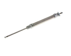 ISO 6432 Round Double Acting Cylinder 16-80mm - Magnetic - Damping - Male Threaded - Double Rod