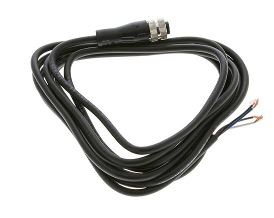 Connection Line Connector M12 3m
