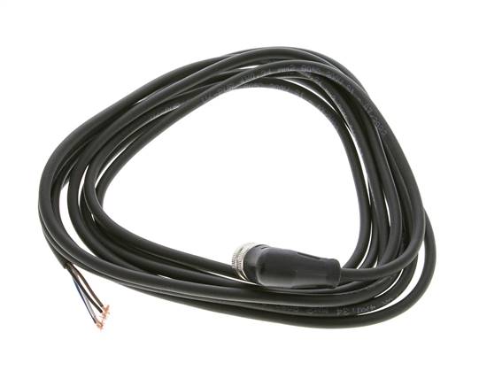 Connection Line Connector M12 3m