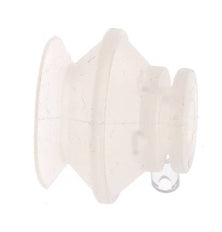 20mm Bellows Silicone Clear Vacuum Suction Cup Stroke 9mm