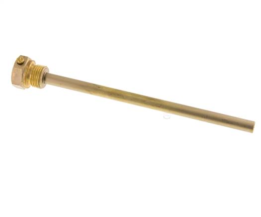 Copper Alloy G 1/2 Inch Bolt Fix Thermowell for 200mm Stem Max 160°C and 6 Bars