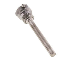 Steel St35 G 1/2 Inch Thermowell for 100mm Stem Max 600°C and 25 Bars