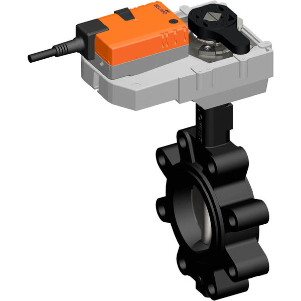 Belimo Butterfly Valve DN50/PN16 Lug 100-240VAC Open/Close GGG40 EPDM IP54 ISO 5211 150s 40Nm D650NL/GR230A-5