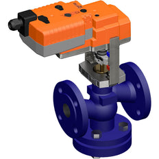 Belimo Globe Valve 15mm Flange DN15 Kvs2.5 24VAC Fail-Safe 150s 3-point 1000N IP54 H614R/NVK24A-3-TPC