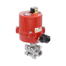 Rp 1-1/4'' 2-Way Stainless Steel Electrical Ball Valve 24V AC/DC