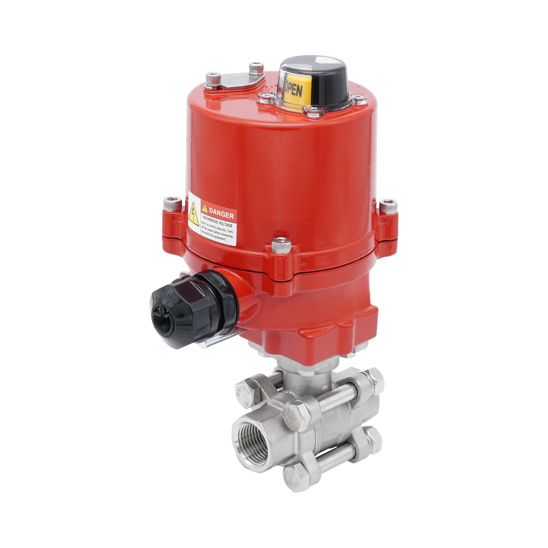 Rp 1-1/2'' 2-Way Stainless Steel Electrical Ball Valve 100-240V AC
