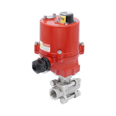 Rp 1-1/2'' 2-Way Stainless Steel Electrical Ball Valve 100-240V AC