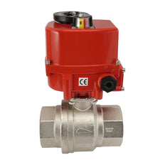 G 1 1/2 inch 2-Way brass Modulating Electric ball valve 24 V AC/DC