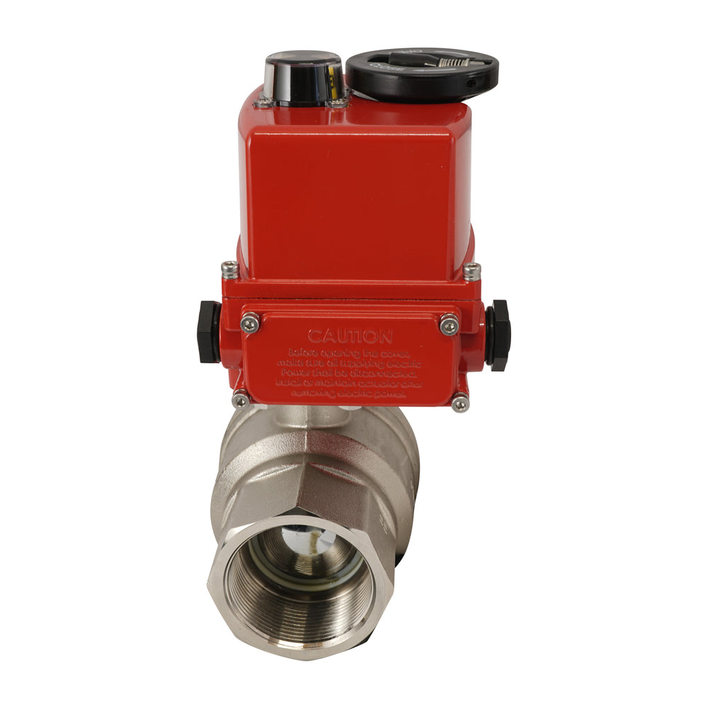 G 2 1/2 inch 2-Way brass Electric ball valve 24 V AC/DC