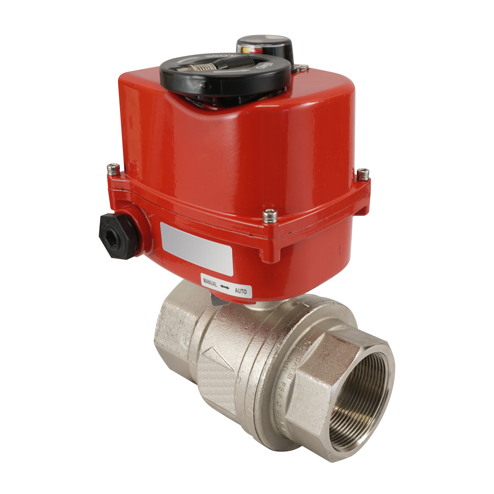 G 3 inch 2-Way brass Electric ball valve 24 V AC/DC