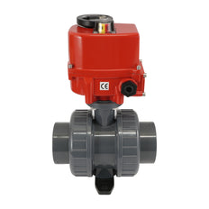 63 mm true union sockets 2-Way PVC Modulating Electric ball valve 24 V AC/DC (VDL)