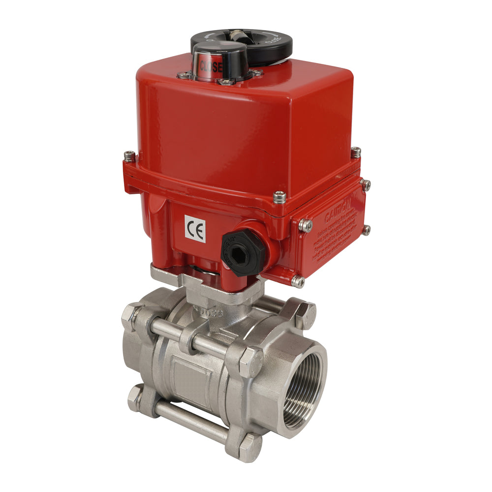 G1'' 2-Way Stainless Steel Modulating Electric Ball Valve 24V AC/DC