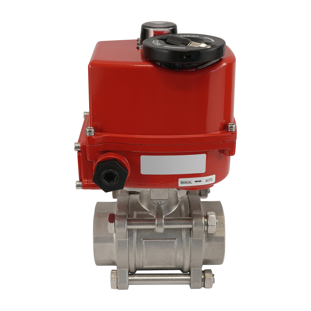 G1/4'' 2-Way Stainless Steel Modulating Electric Ball Valve 24V AC/DC