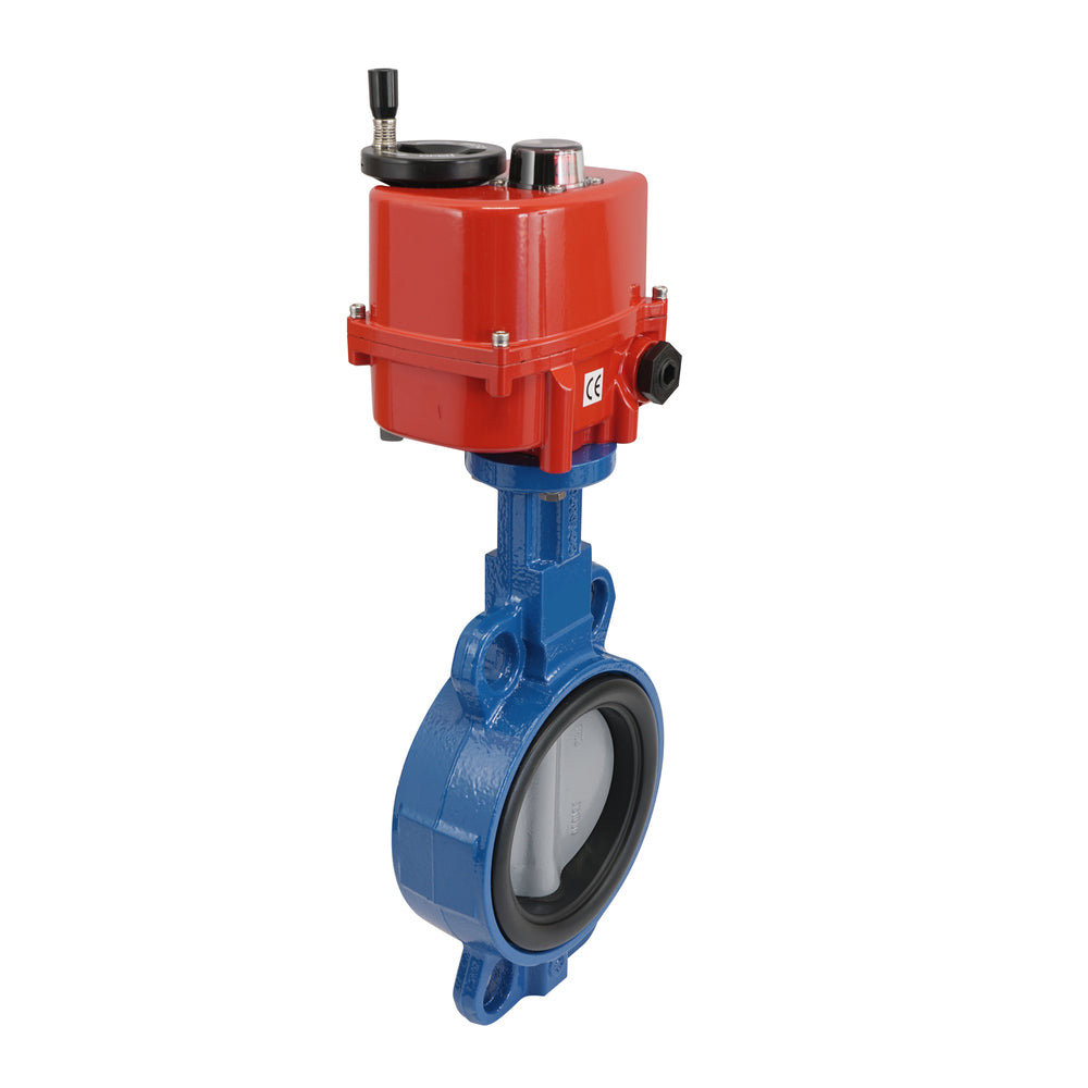 DN100 (4 inch) 100-240 V AC on/off Electric stainless steel CBA Butterfly Valve Wafer EPDM
