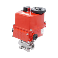 Rp 2'' 2-Way Stainless Steel Modulating Electric Ball Valve 24V AC/DC