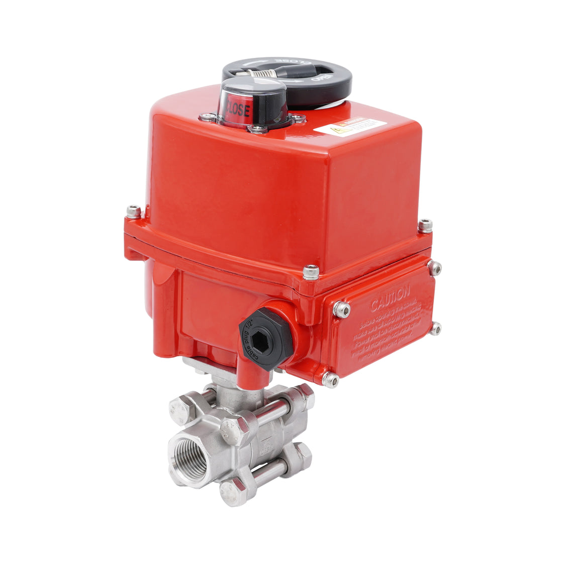 Rp 1-1/4'' 2-Way Stainless Steel Modulating Electric Ball Valve 24V AC/DC