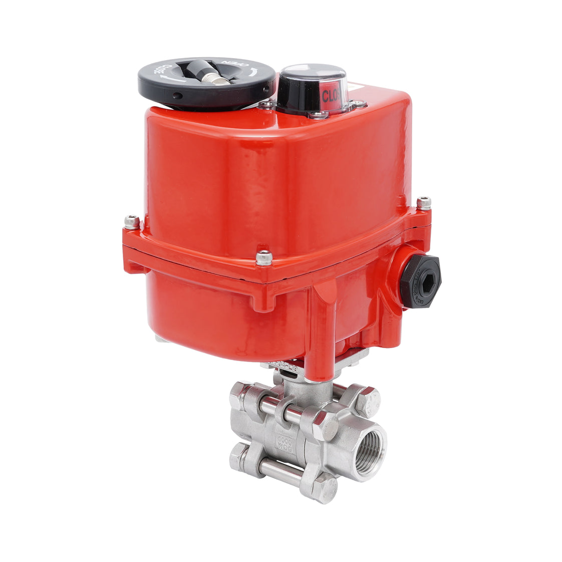 Rp 1-1/2'' 2-Way Stainless Steel Modulating Electric Ball Valve 24V AC/DC