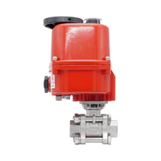 Rp 1-1/2'' 2-Way Stainless Steel Modulating Electric Ball Valve 24V AC/DC