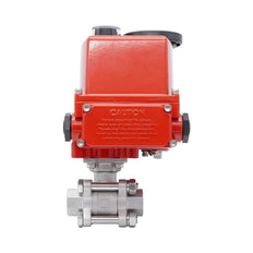 Rp 1-1/4'' 2-Way Stainless Steel Modulating Electric Ball Valve 24V AC/DC