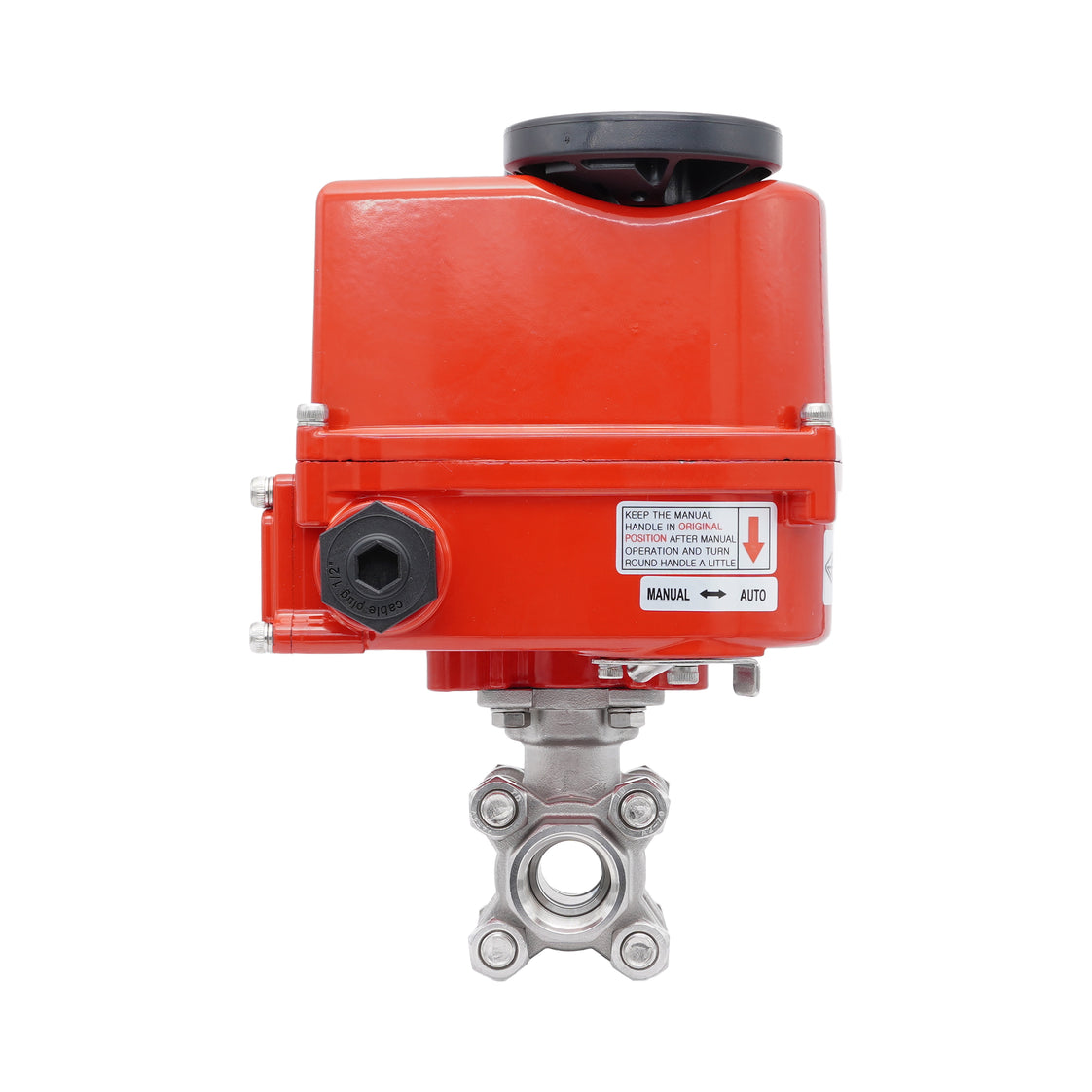 Rp 1-1/4'' 2-Way Stainless Steel Modulating Electric Ball Valve 24V AC/DC