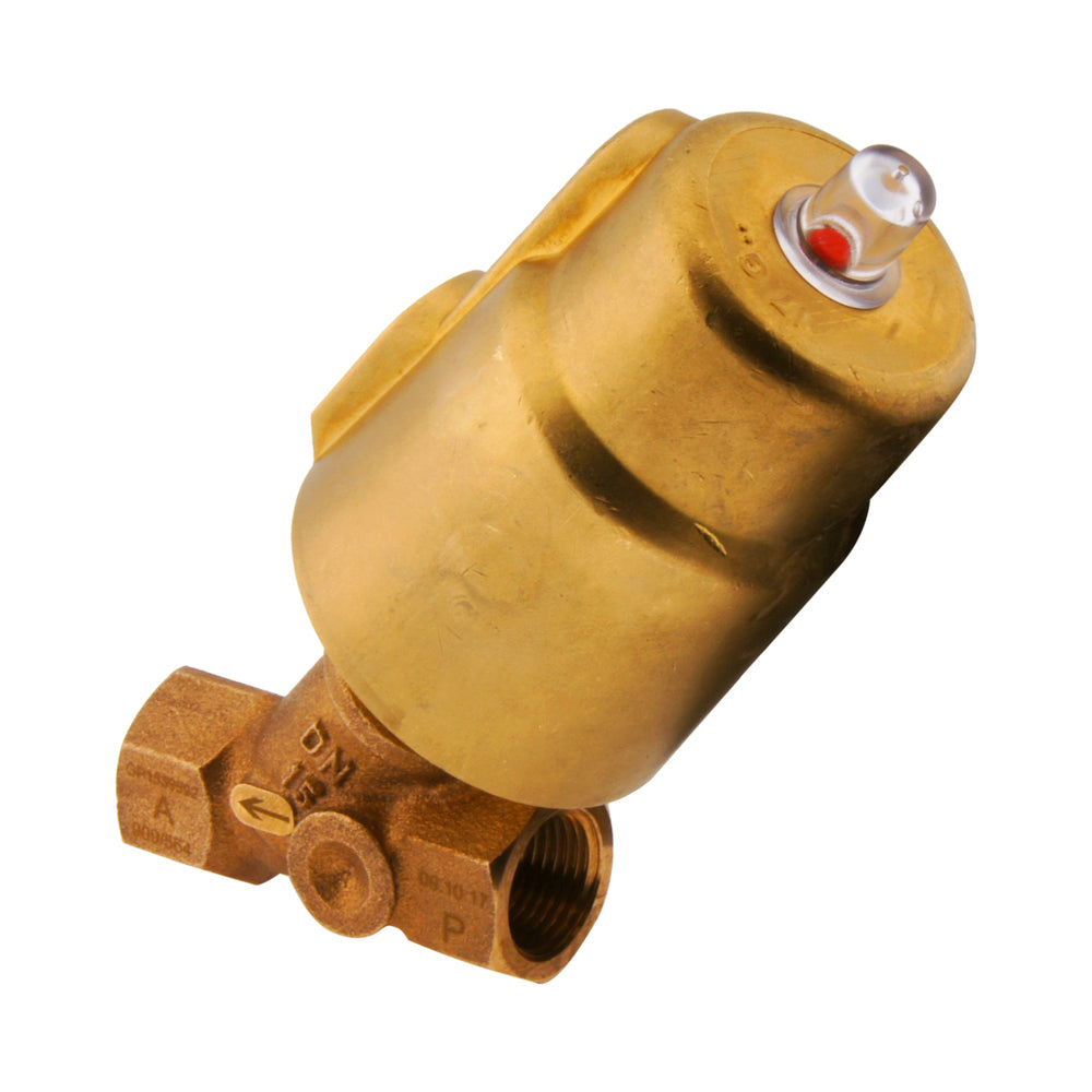 G2-1/2'' PTFE/NBR 10bar NO Angle Seat Valve Brass/Alu AL2