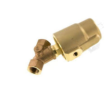 G1/2'' PTFE/NBR 16bar NC Angle Seat Valve (Closes Ag. Flow) Brass AL2