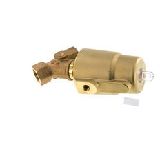 G1/2'' PTFE/NBR 16bar NC Angle Seat Valve (Closes Ag. Flow) Brass AL2