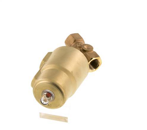 G1/2'' PTFE/NBR 16bar NC Angle Seat Valve (Closes Ag. Flow) Brass AL2