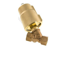 G1/2'' PTFE/NBR 16bar NC Angle Seat Valve (Closes Ag. Flow) Brass AL2