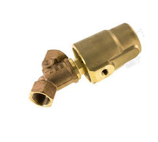 G3/4'' PTFE/NBR 16bar NC Angle Seat Valve (Closes Ag. Flow) Brass AL2