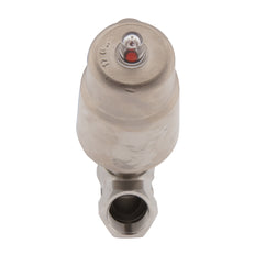 G1-1/2'' PTFE 7bar NC Angle Seat Valve (Closes Ag. Flow) Stainless-Steel/Brass AL2