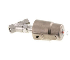 G1/2'' PTFE 25bar NC Angle Seat Valve Stainless-Steel/Brass AL2