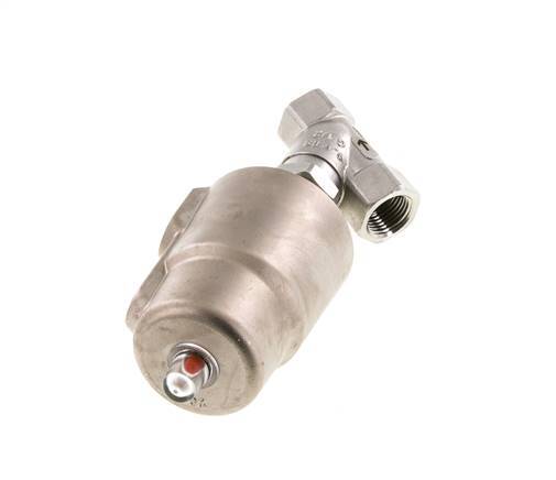 G1/2'' PTFE 25bar NC Angle Seat Valve Stainless-Steel/Brass AL2
