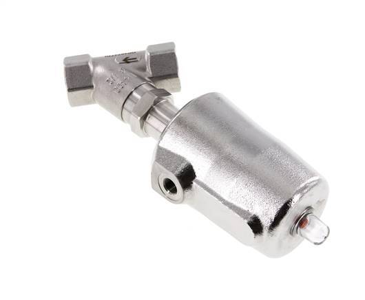 G1/2'' PTFE 25bar NC Angle Seat Valve Stainless-Steel AL2
