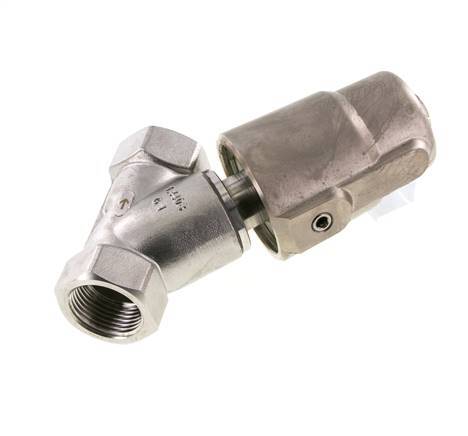 G1'' FKM 16bar NO Angle Seat Valve Stainless-Steel/Brass AL2