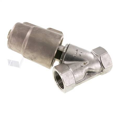 G1'' FKM 16bar NO Angle Seat Valve Stainless-Steel/Brass AL2