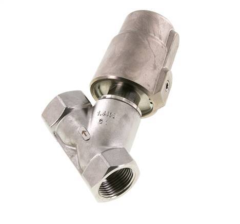 G1'' FKM 16bar NO Angle Seat Valve Stainless-Steel/Brass AL2