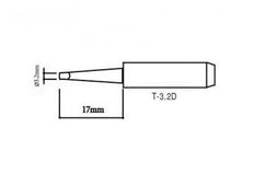 3.2 mm Chisel Soldering Tip Aoyue