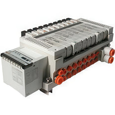 SMC Valve Manifold EX120/123/124 with Transmission System 6mm Push-In - VV5Q21-07C6S0