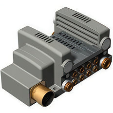 SMC Valve Manifold With Multiple Connector Kit IP67 8-mm Push-In - VV5QC21-10C8MD0