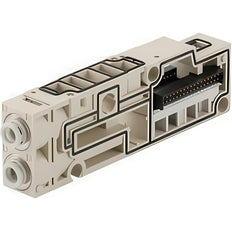 SMC Manifold Block Assembly 8mm Push-In - SV2000-50-4A-C8