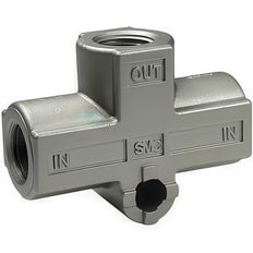 SMC Transmitter-Type Shuttle Valve 4mm Push-in - VR1210F-04