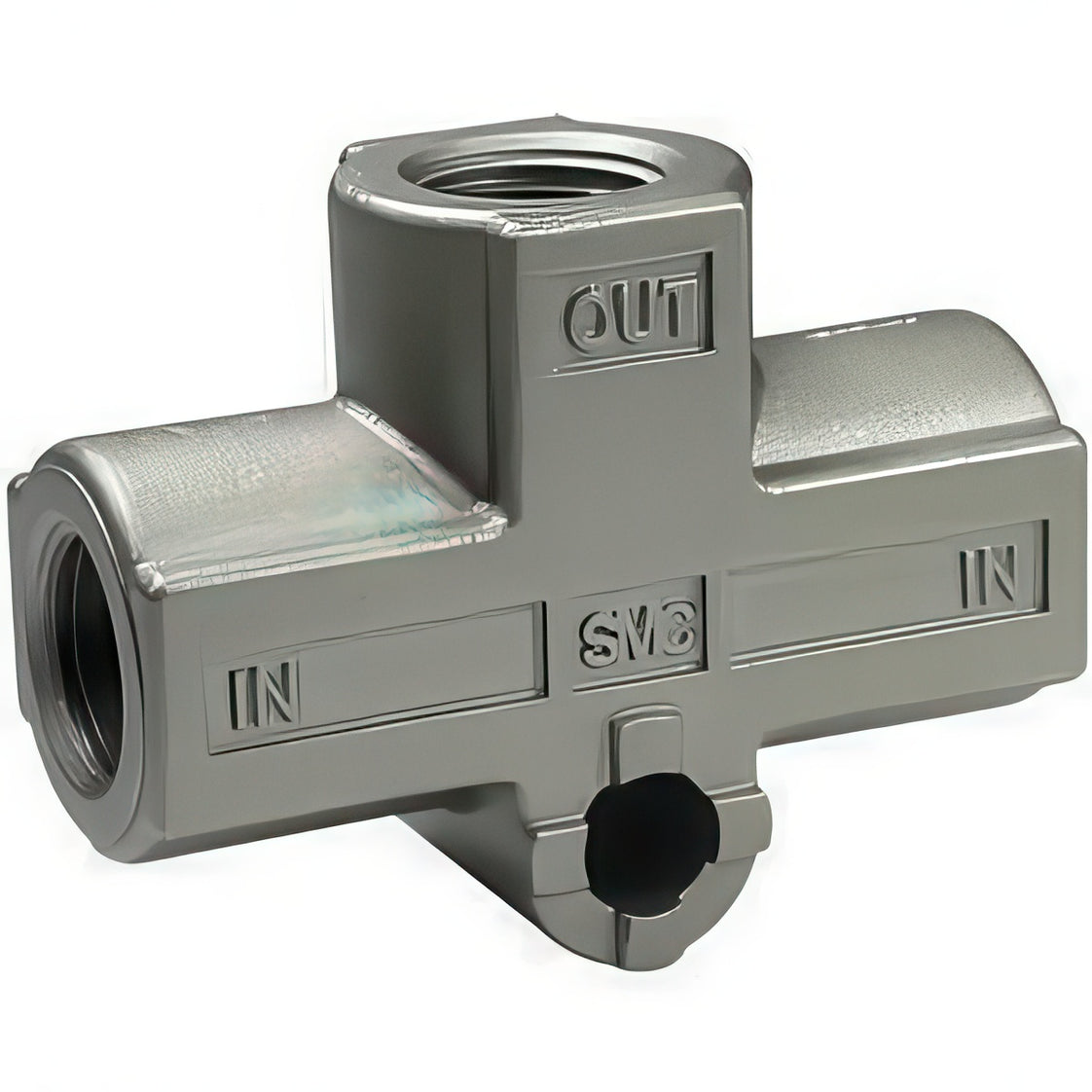 SMC Transmitter-Type Shuttle Valve 10mm Push-In - VR1220F-10