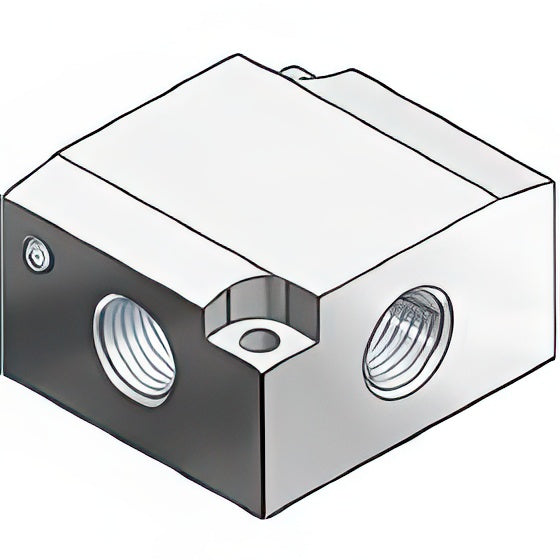 SMC Sub-plate Rc1/4'' For VP300/500/700 Series - VP300-202-2