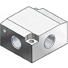 SMC Sub-plate Rc1/4'' For VP300/500/700 Series - VP300-202-2