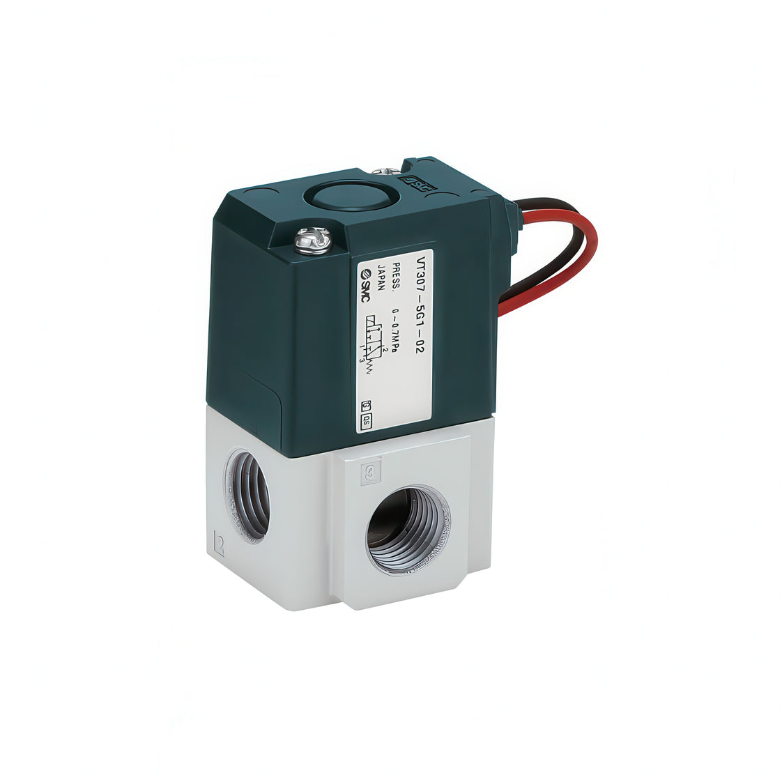 SMC 3/2-Way In-Line Pneumatic Solenoid Valve - VT317-5DO-02F-Q