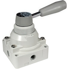 SMC 4/3-Way Hand Lever Operated Pneumatic Valve G1/2'' - VH410-F04