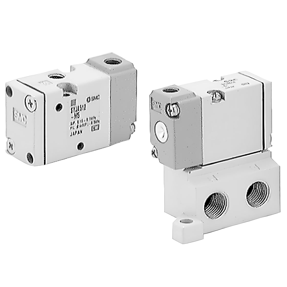 SMC 3/2-Way In-Line Air Operated Valve M5x0.8 - SYJA522-M5