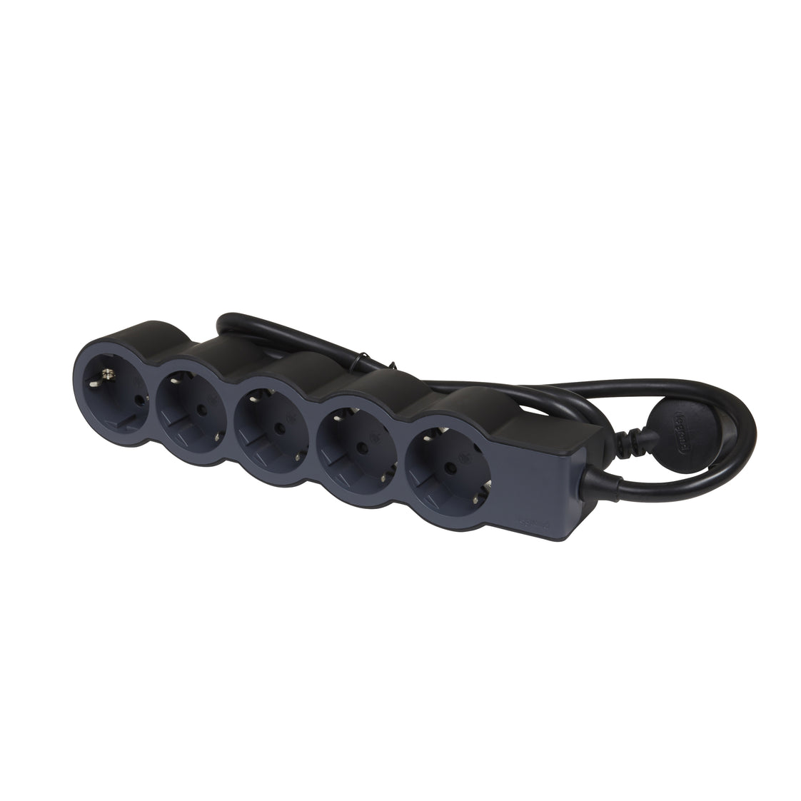Legrand Standard Socket 5x2P+A 3m Cord - Black - 694564 [10 Pieces]