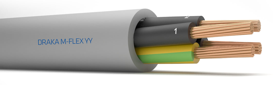 M-Flex YY Control Cable 8x0.75mm² 300/500V Gray - 126499 [10 Meters]